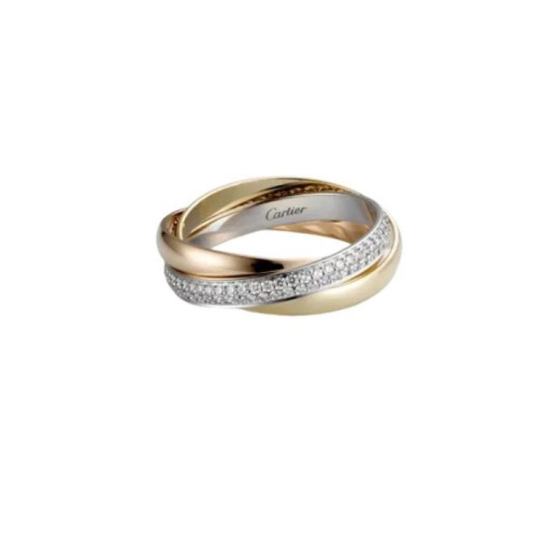 Кольцо Cartier Trinity Белое золото