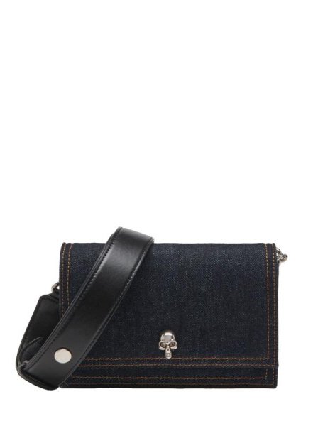 Alexander McQueen The Skull Bag Small Blue Alexander McQueen The Skull Bag Small Blue