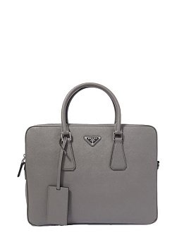 Prada Saffiano Medium Gray