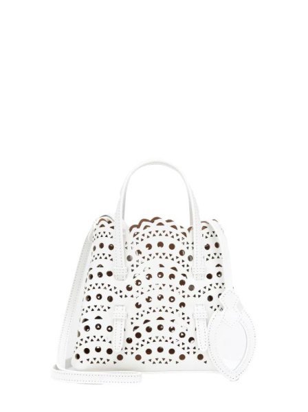 Alaia Le Mina Small White Alaia Le Mina Small White