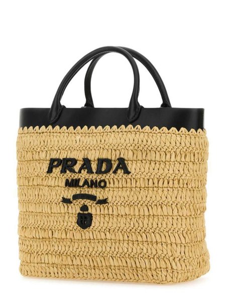 Prada Rafia Medium Beige Prada Rafia Medium Beige