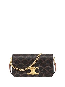 Celine Triomphe Canvas Small Black