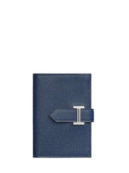 Hermes Bearn Compact Wallet Blue Hermes Bearn Compact Wallet Blue