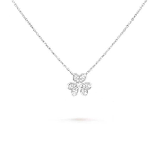 Подвеска Van Cleef Frivole Белое золото