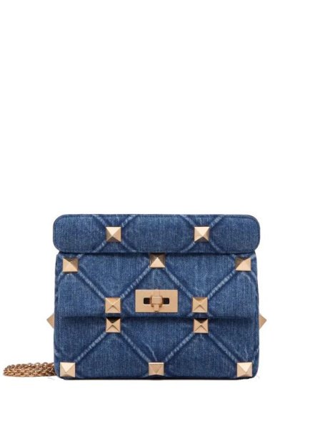 Valentino Roman Stud Small Blue Valentino Roman Stud Small Blue