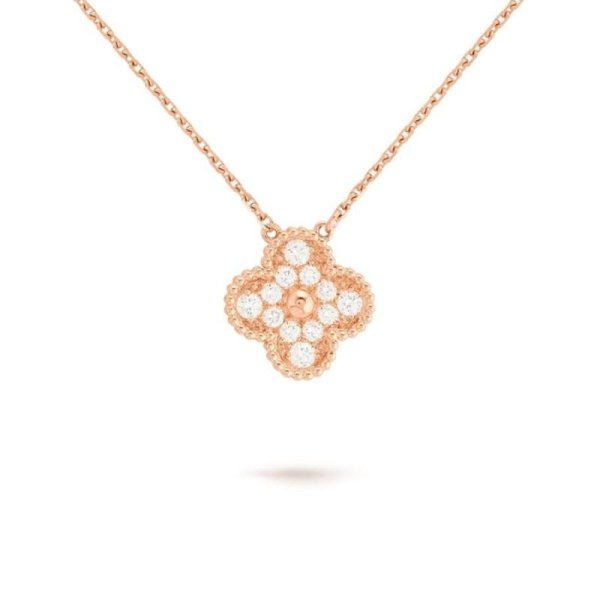 Ожерелье Van Cleef Vintage Alhambra Желтое золото