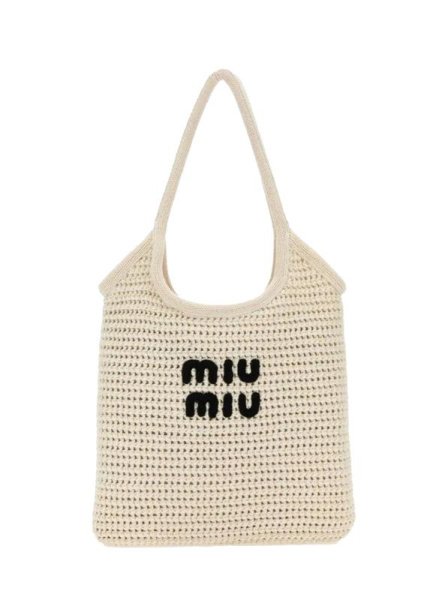 Miu Miu Crochet Medium White Miu Miu Crochet Medium White