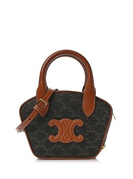 Celine Triomphe Canvas Small Black