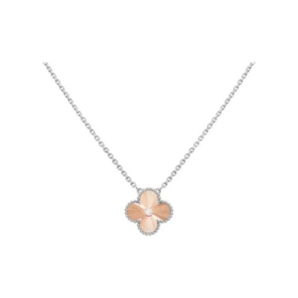 Подвеска Van Cleef Vintage Alhambra Белое золото