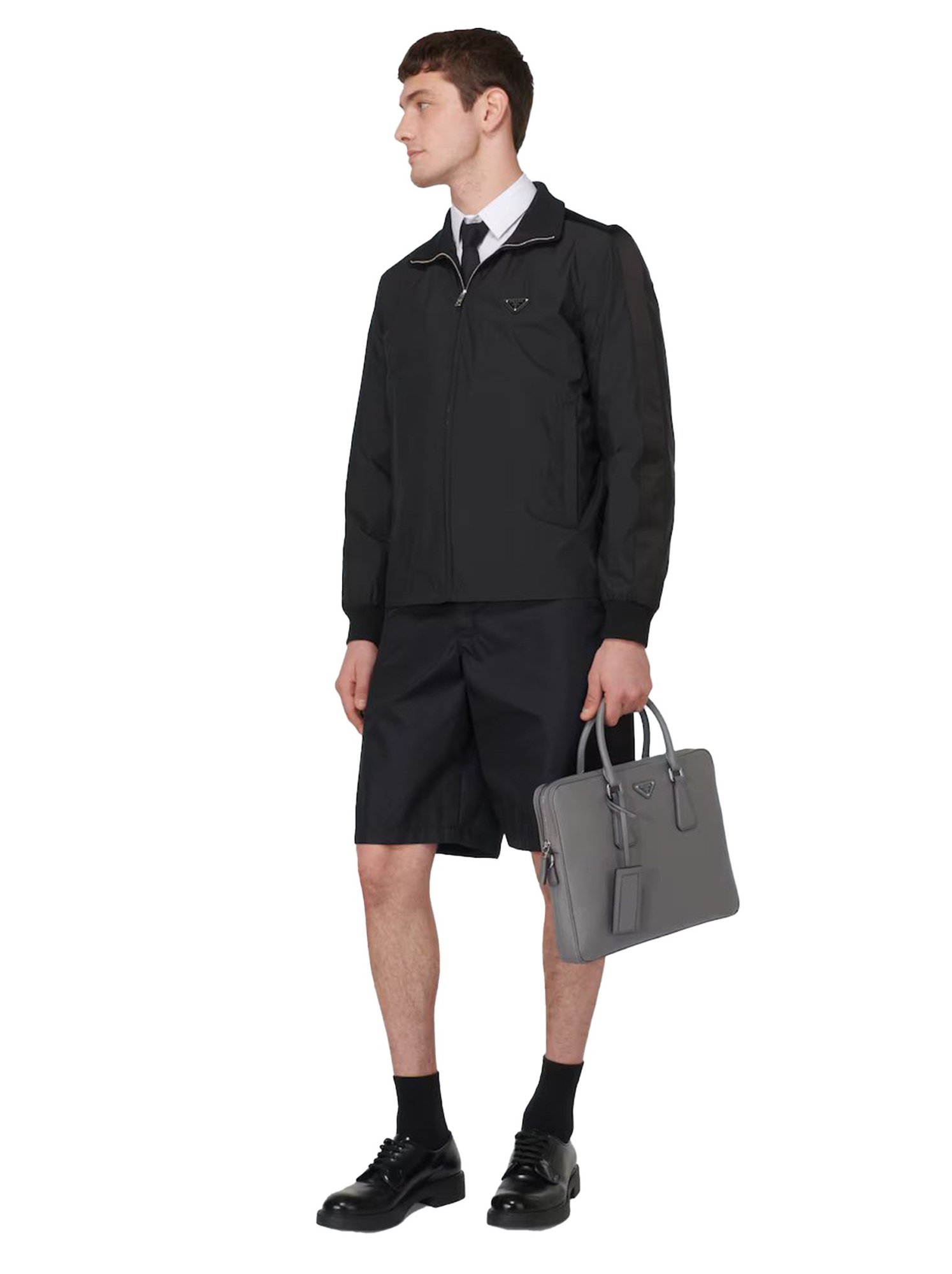 Prada Saffiano Medium Gray