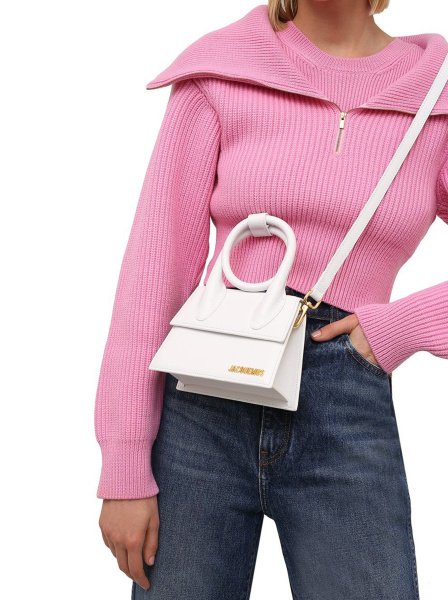 Jacquemus Le Chiquito Noeud Small White Jacquemus Le Chiquito Noeud Small White